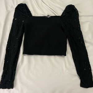 VICI eyelet sleeve top